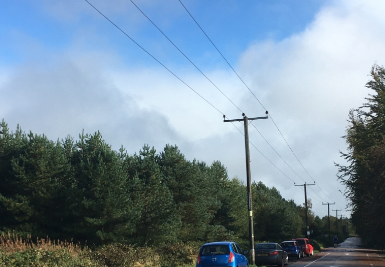 Powerlines at Marquis Drive