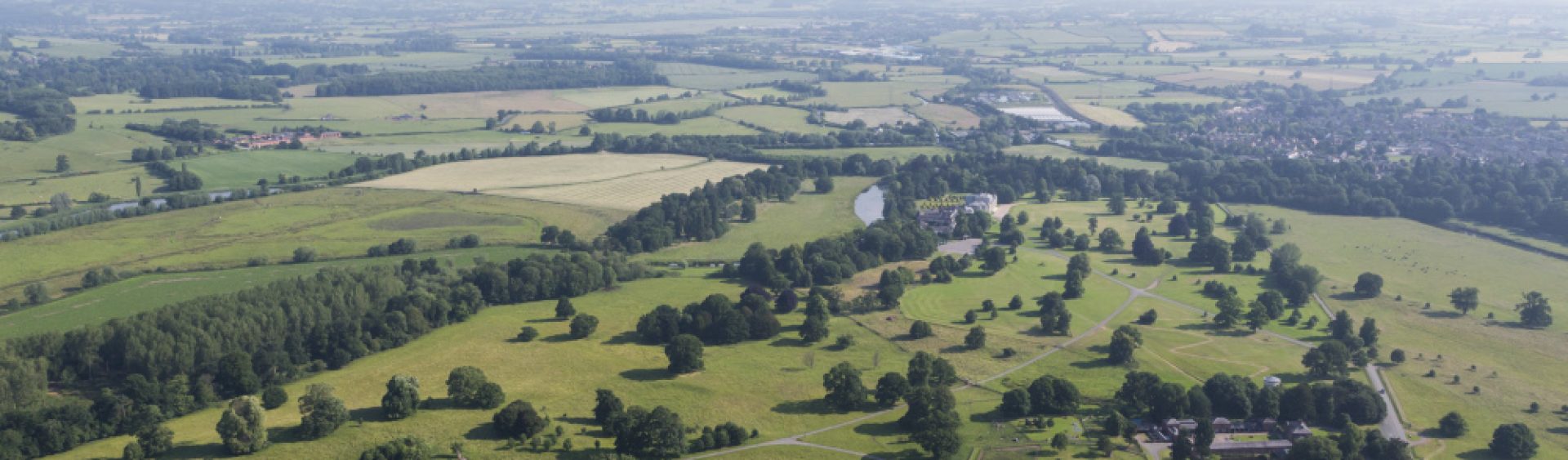 Aerial view of Shugborough Estate, Staffordshire