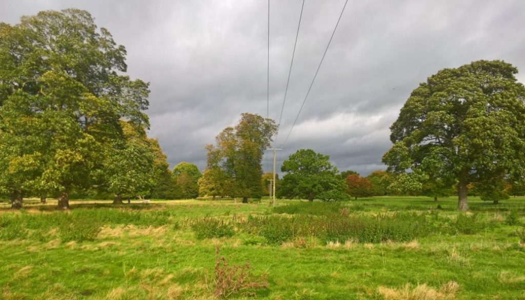 Shugborough overhead line